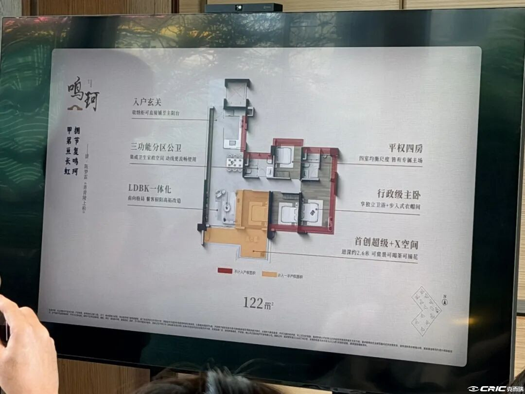 鸣珂 约122㎡户型户型图