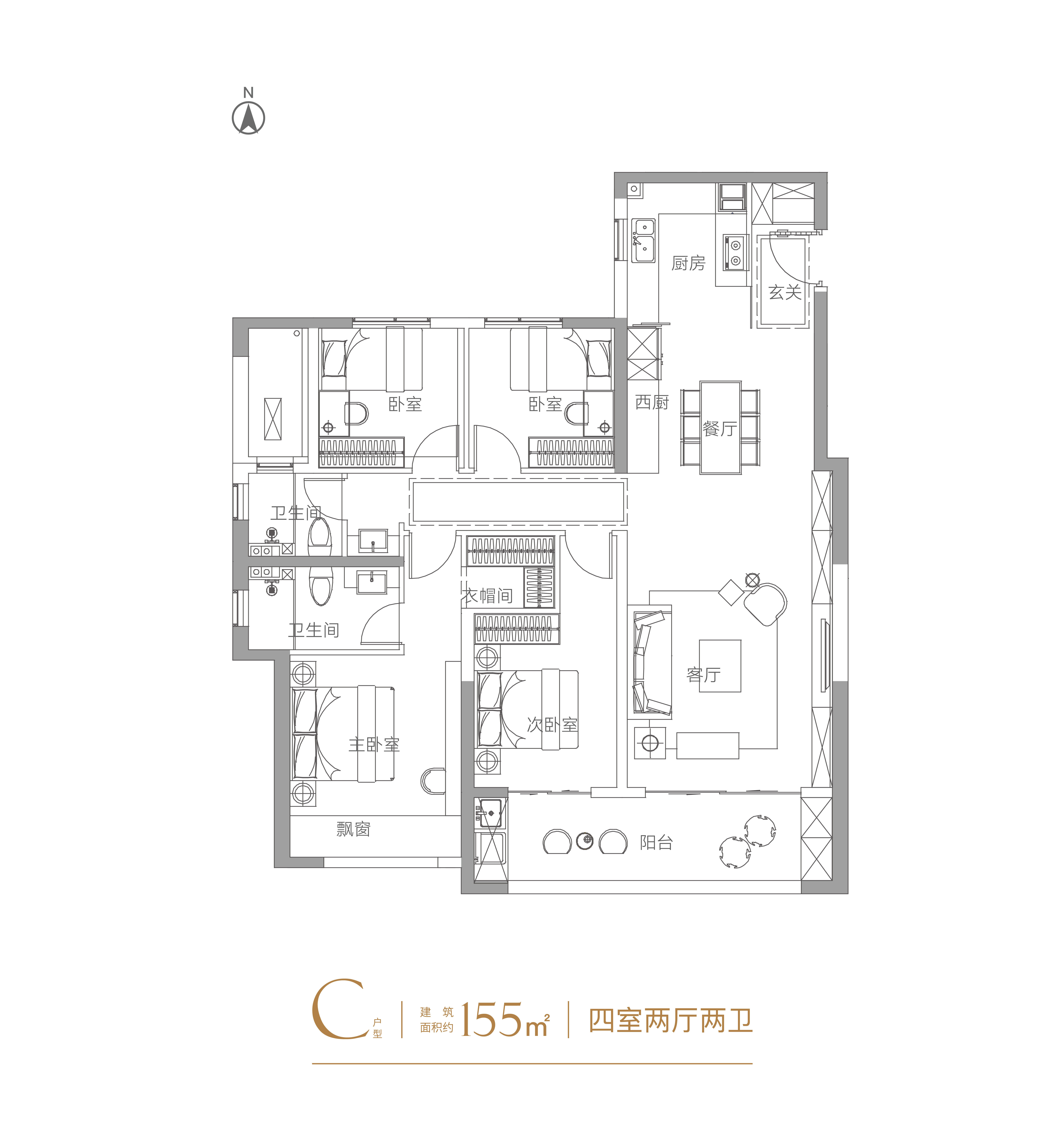 155户型图
