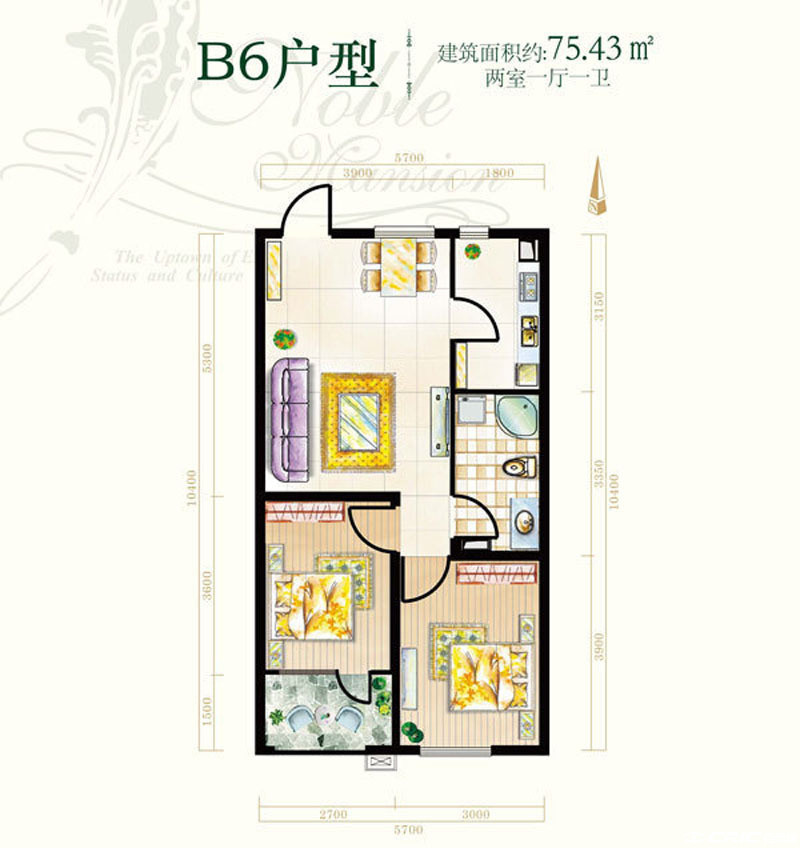B6户型图
