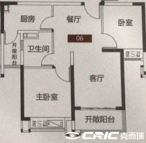 高层A户型图