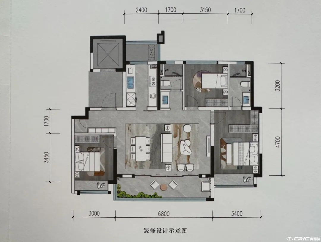 A户型-127㎡户型户型图