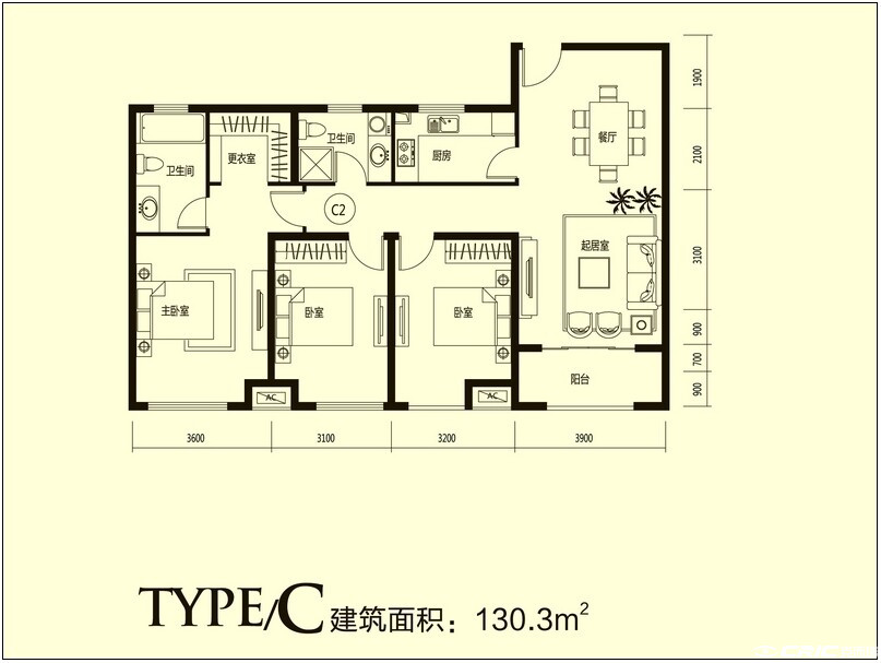 C2户型图