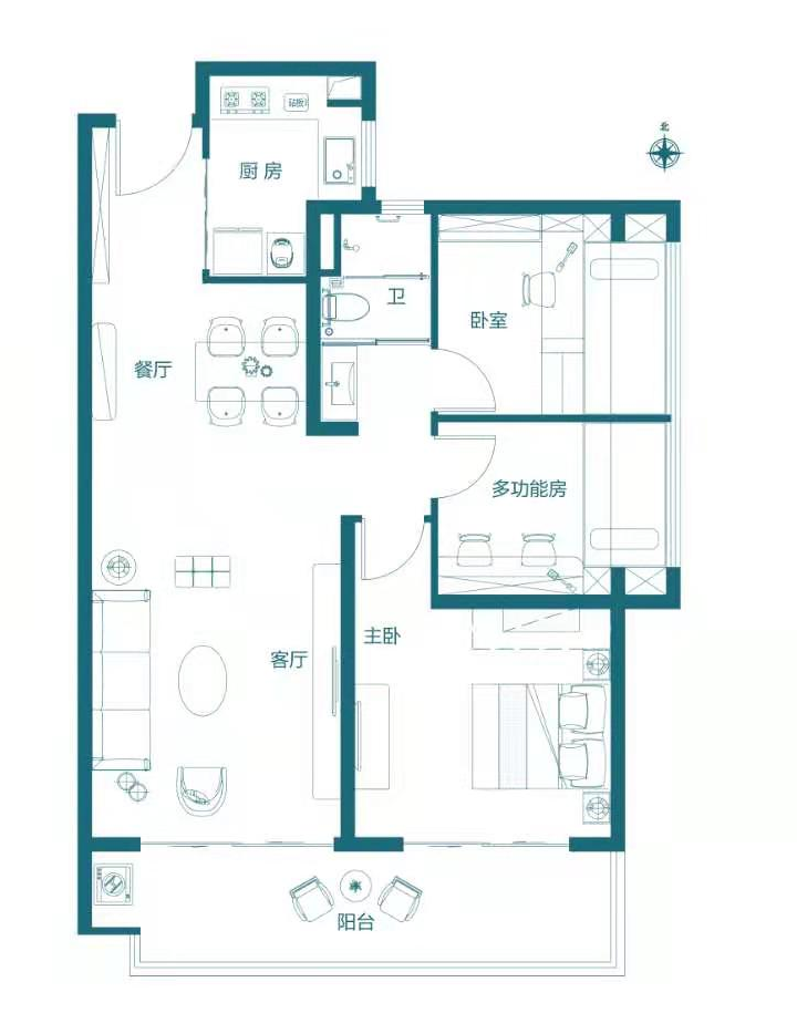 104户型图