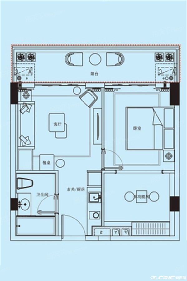 B户型户型图