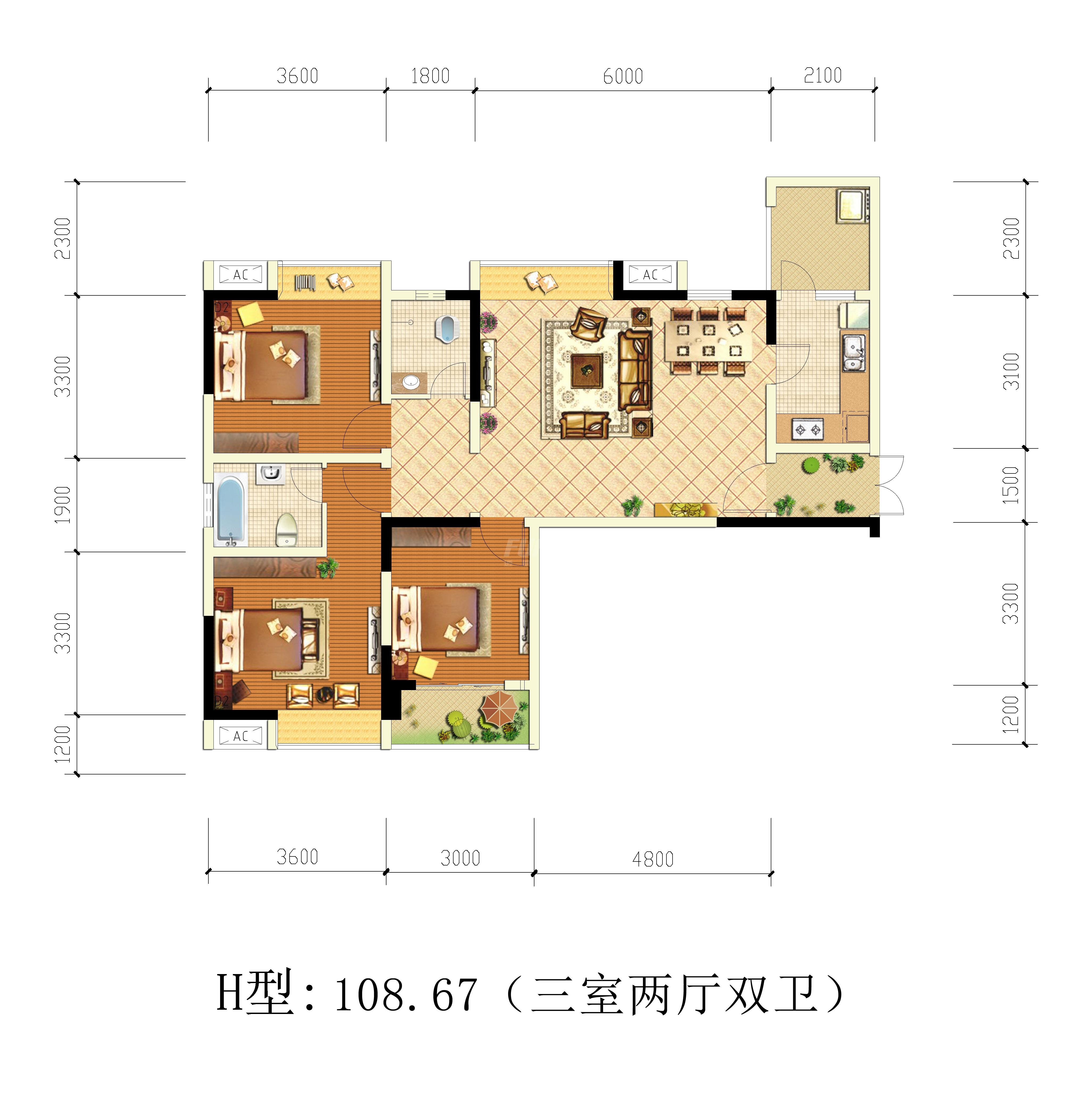 H户型图