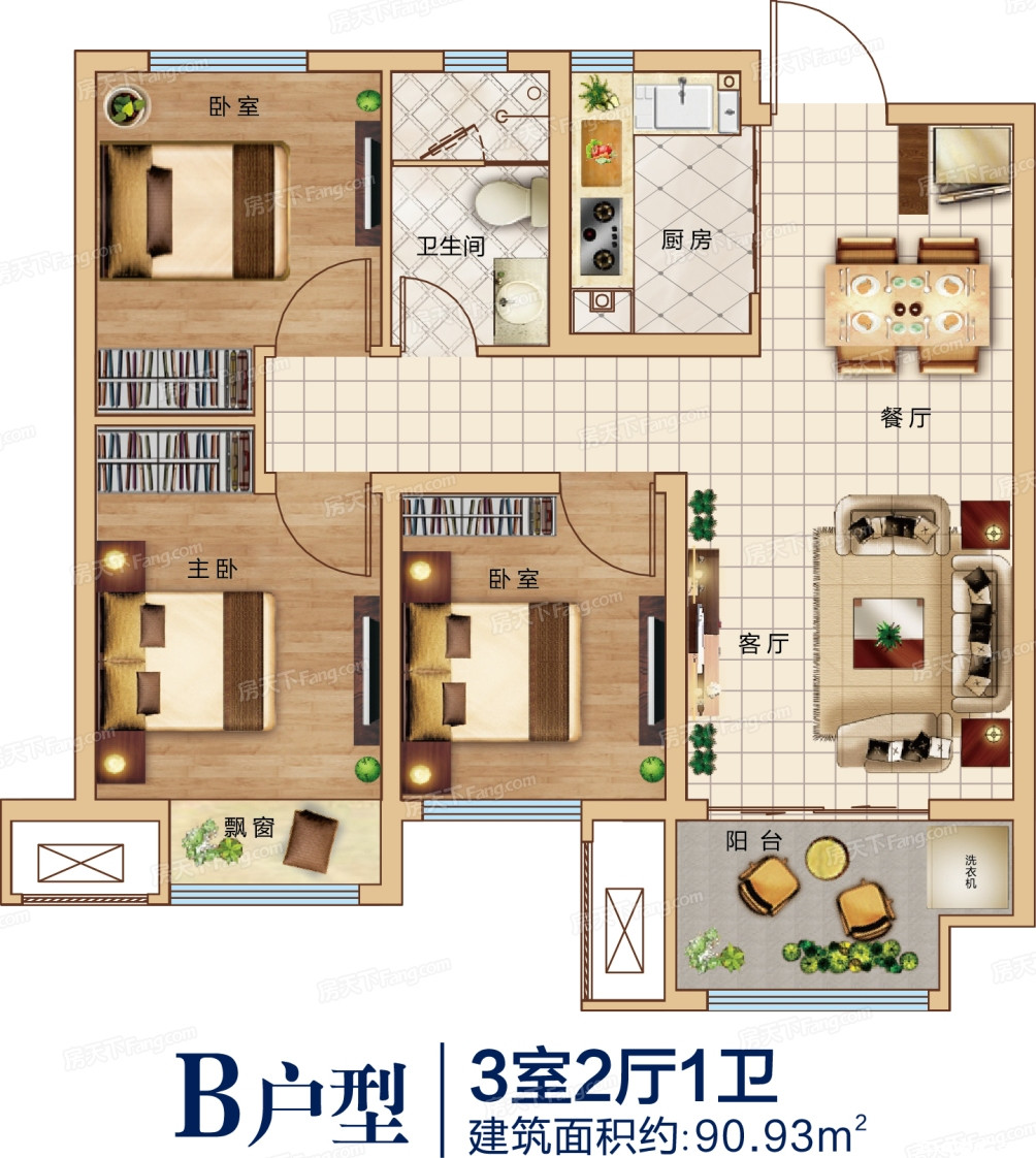 90户型图