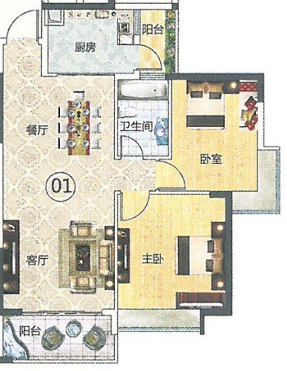 B1户型图