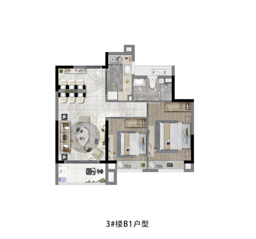 B1户型图