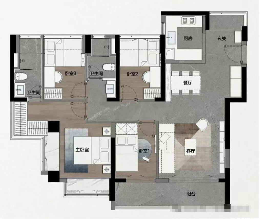 115户型图