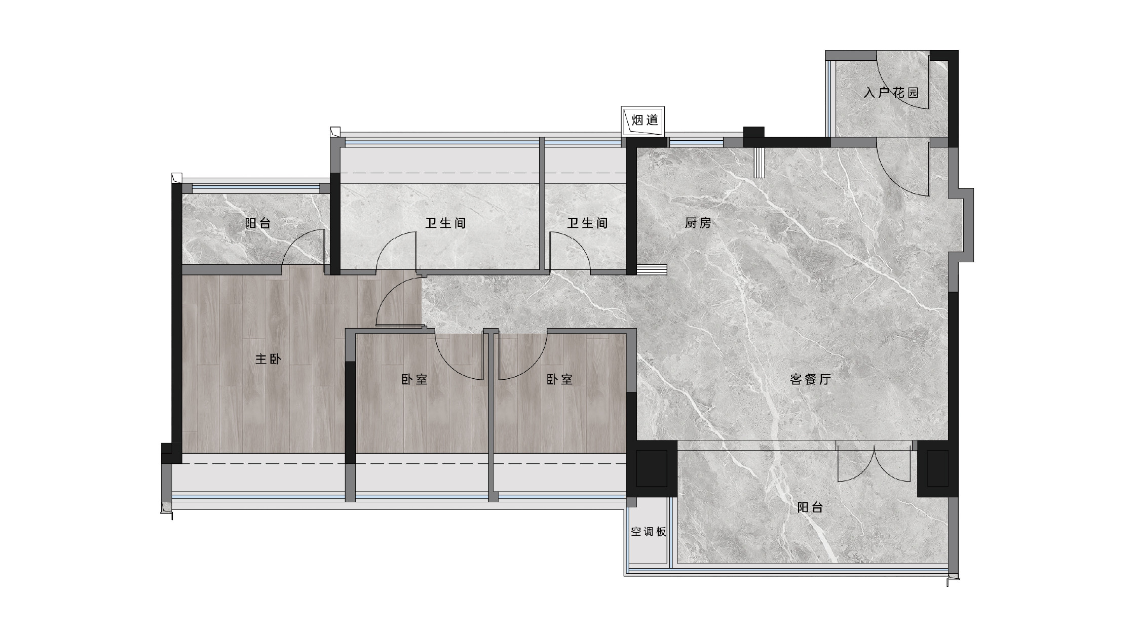 约119㎡户型户型图