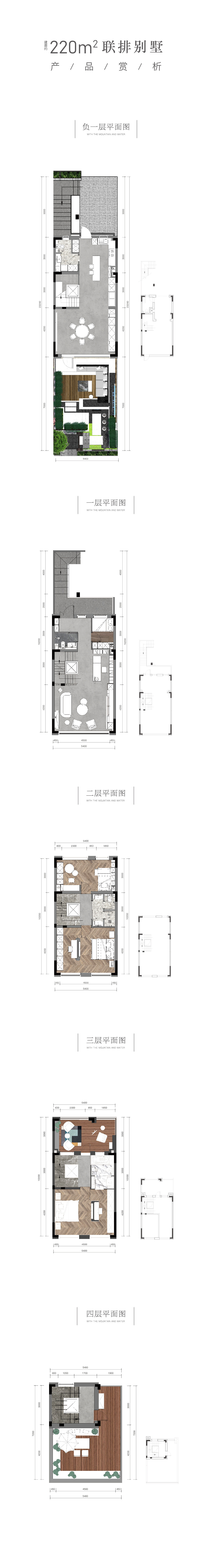 220平联排户型图