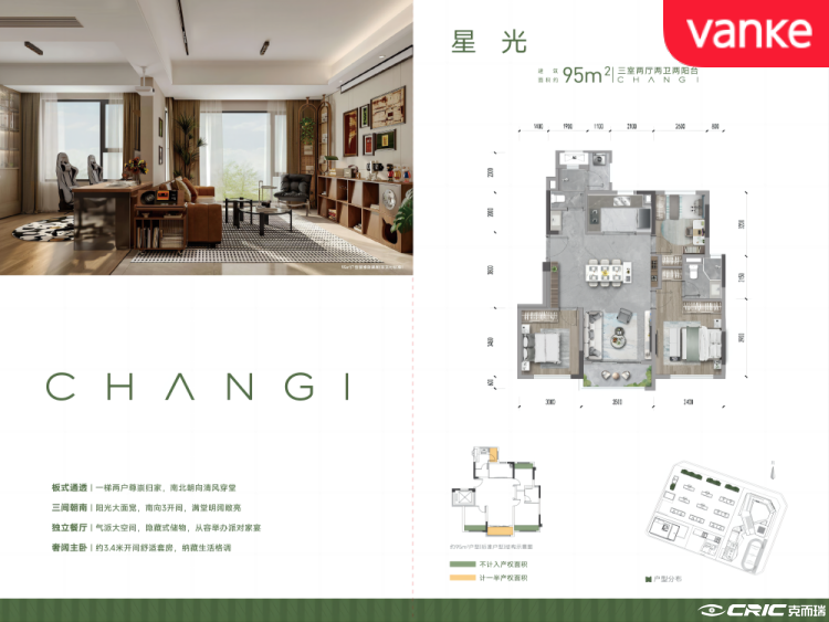 95㎡户型图