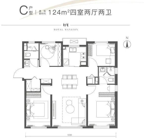 C户型户型图