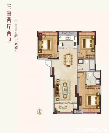 116户型图