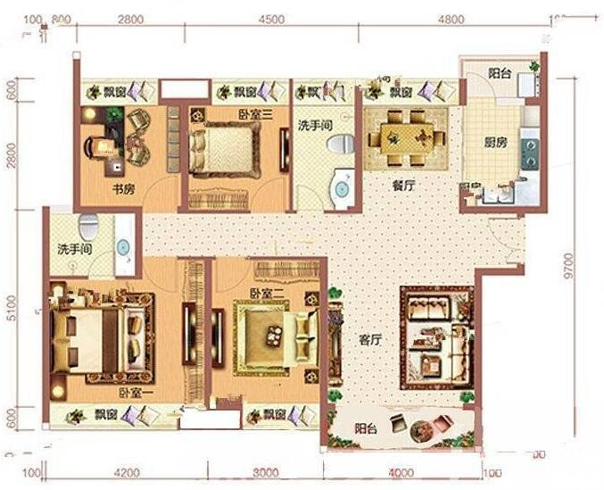 D1户型图