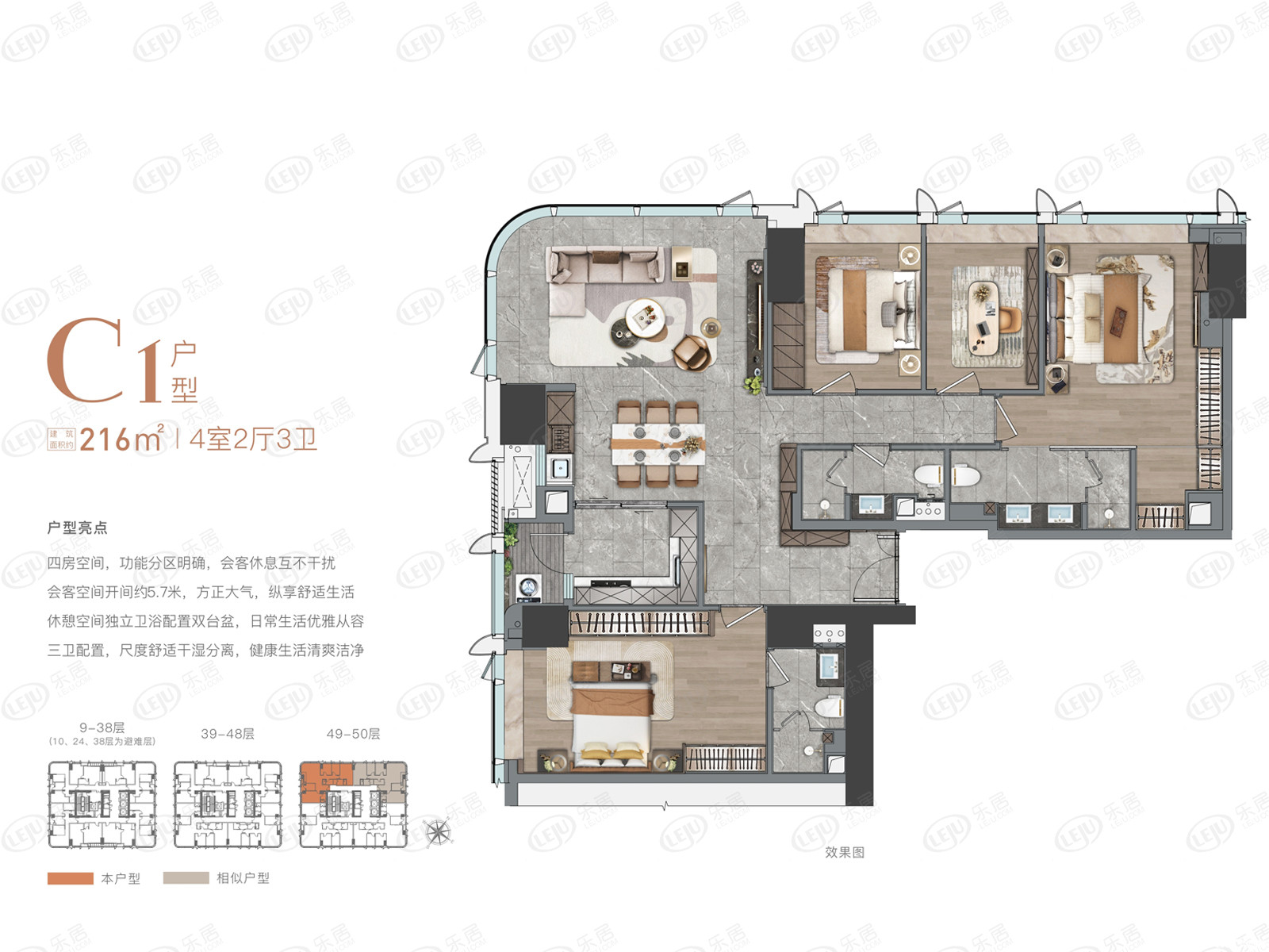C1户型图