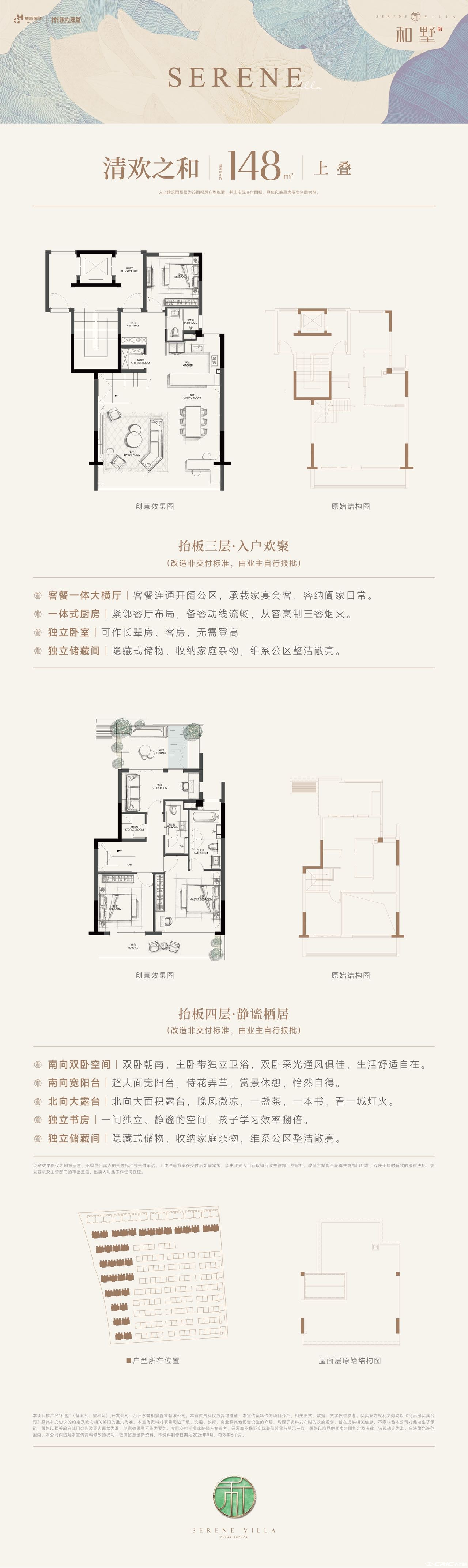 148㎡ 上叠户型图