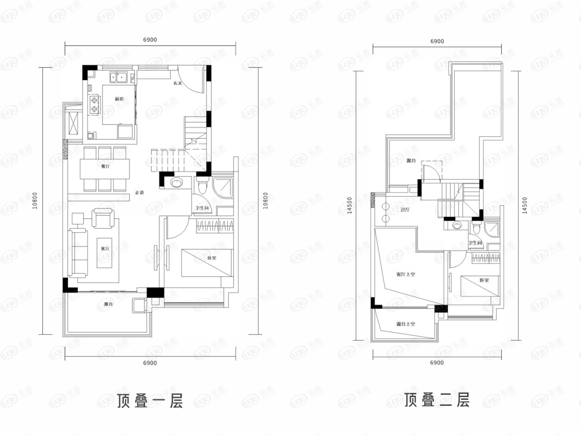 上叠户型图