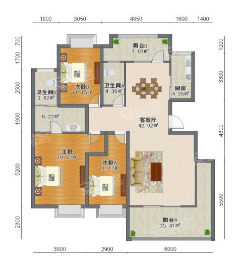 150户型图