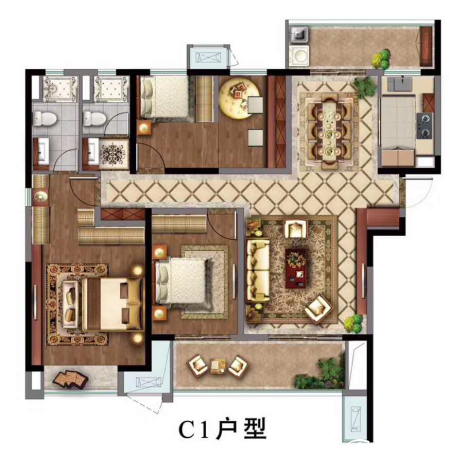8-C1户型图