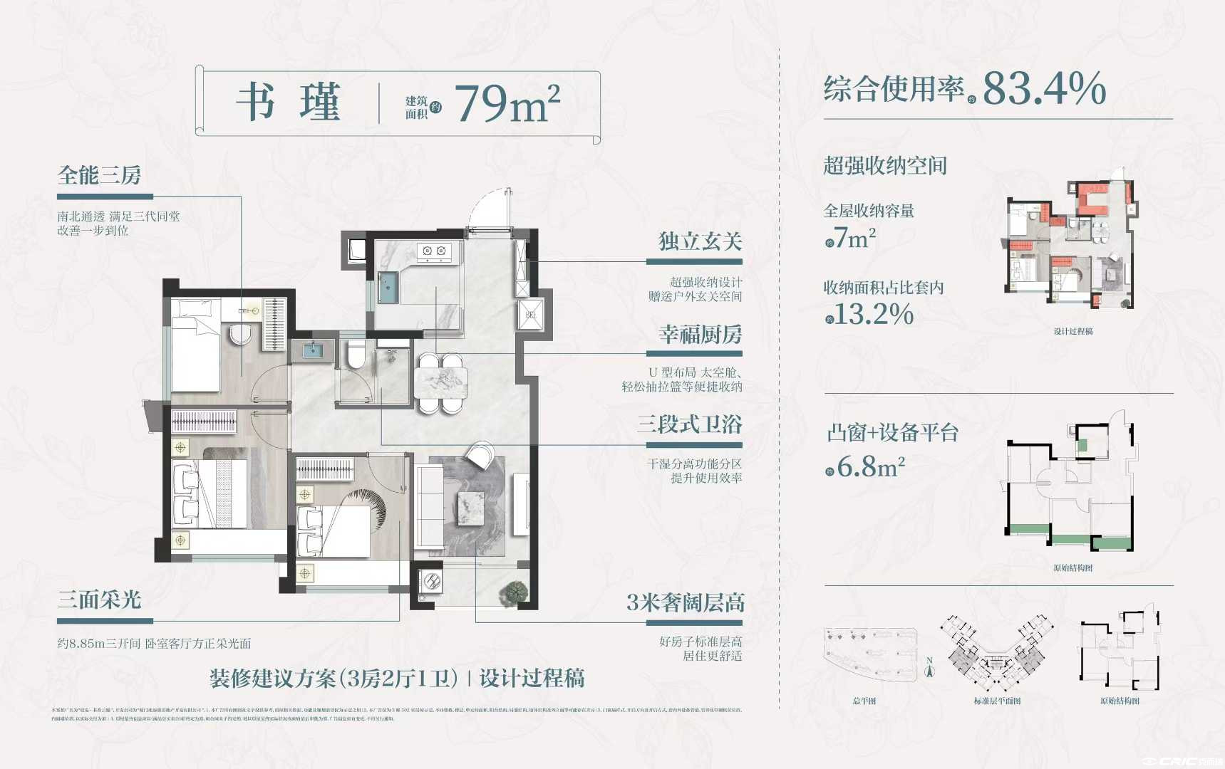79㎡户型户型图