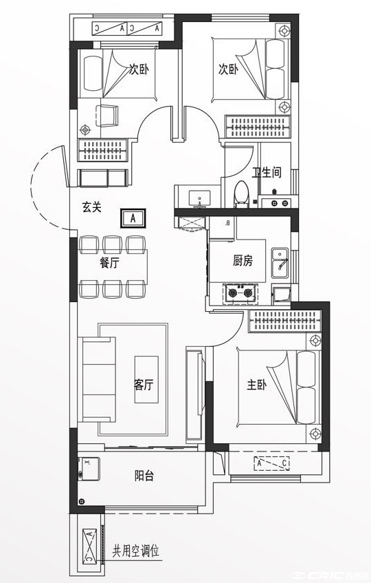 A 89户型图