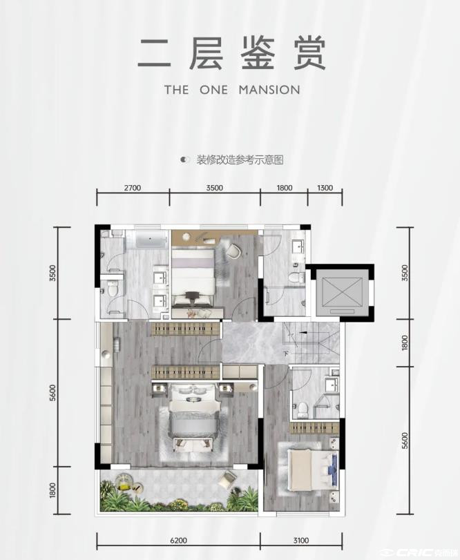 下叠-198㎡户型图