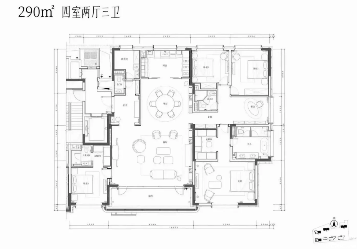 290户型图