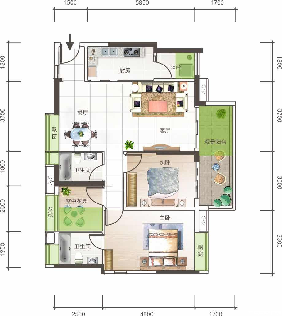 F户型图