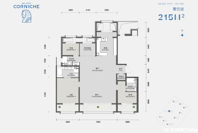 215四居户型图