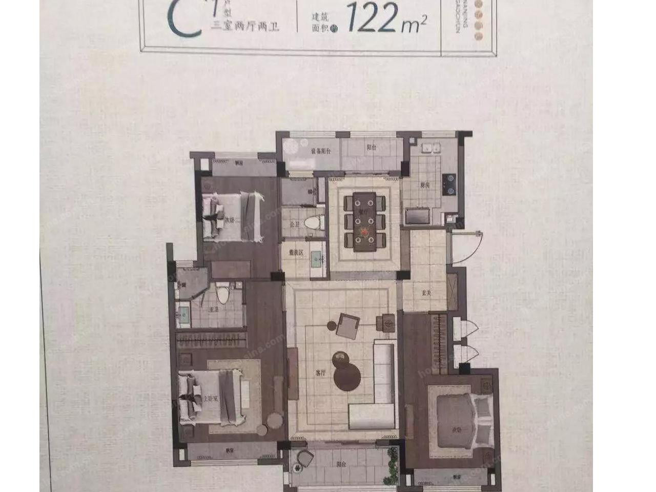 C1-122户型图