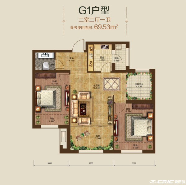 G1户型图