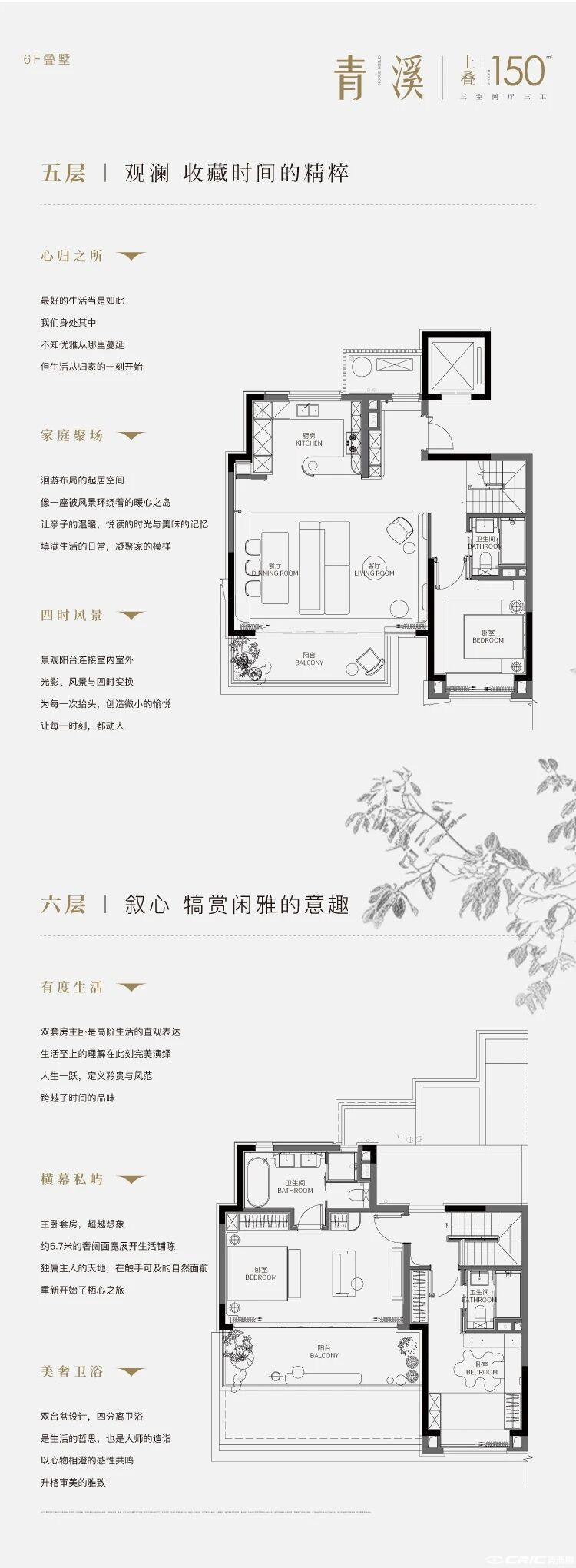 青溪上叠 150㎡户型图