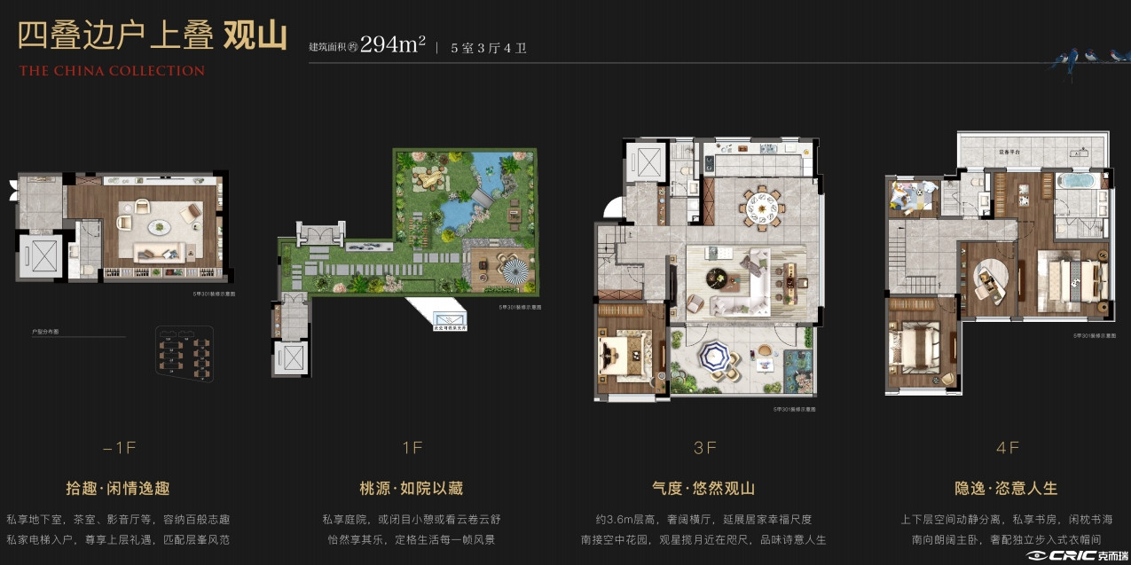 上叠观山户型图