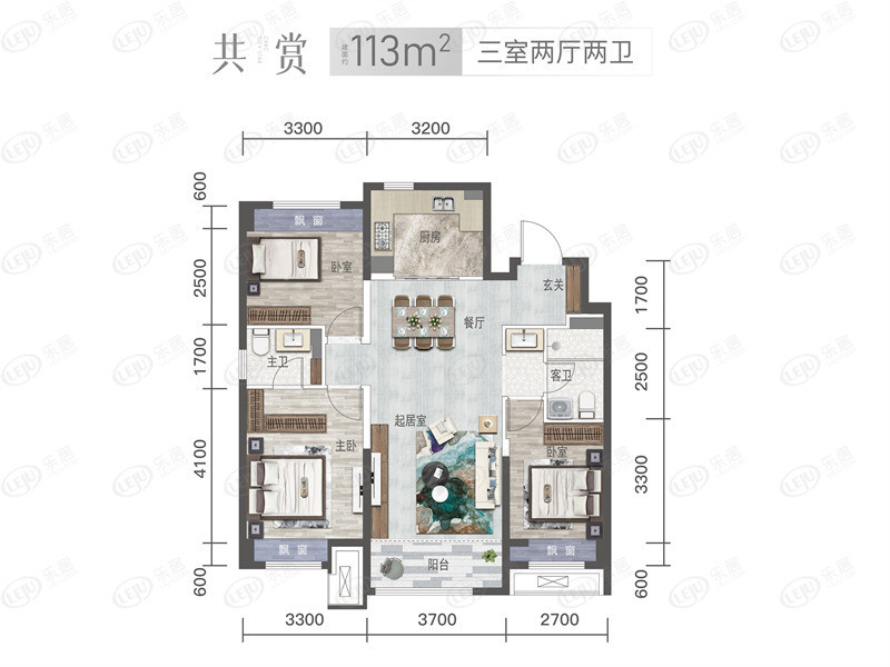 113户型图