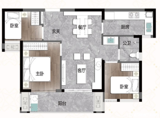 81㎡户型图