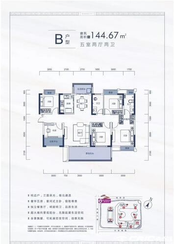 B户型户型图