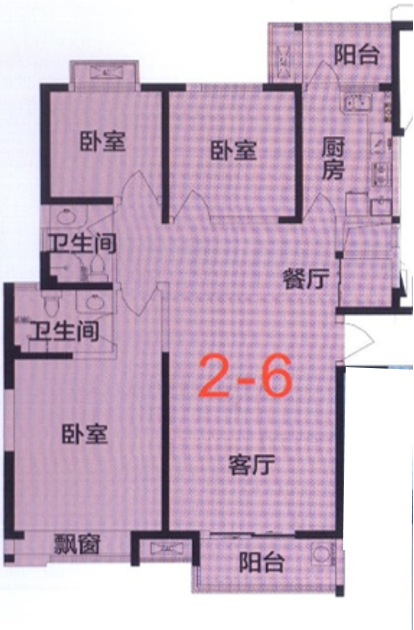 2-E户型图