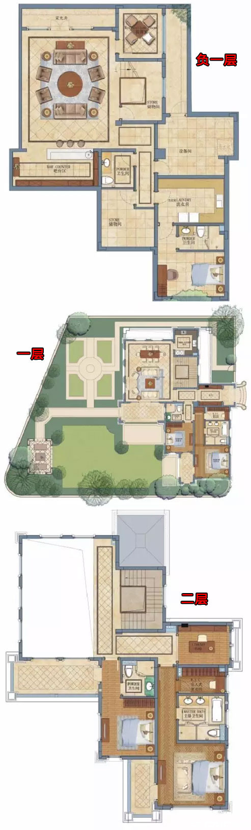 442㎡A2户型8室户型图