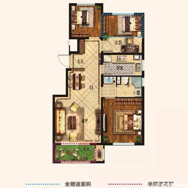 G1户型图