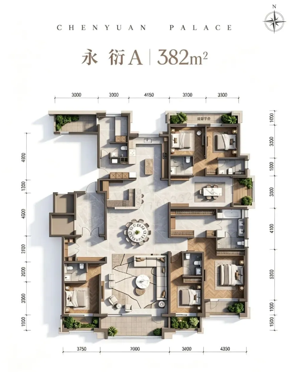 永衍A 382㎡户型图