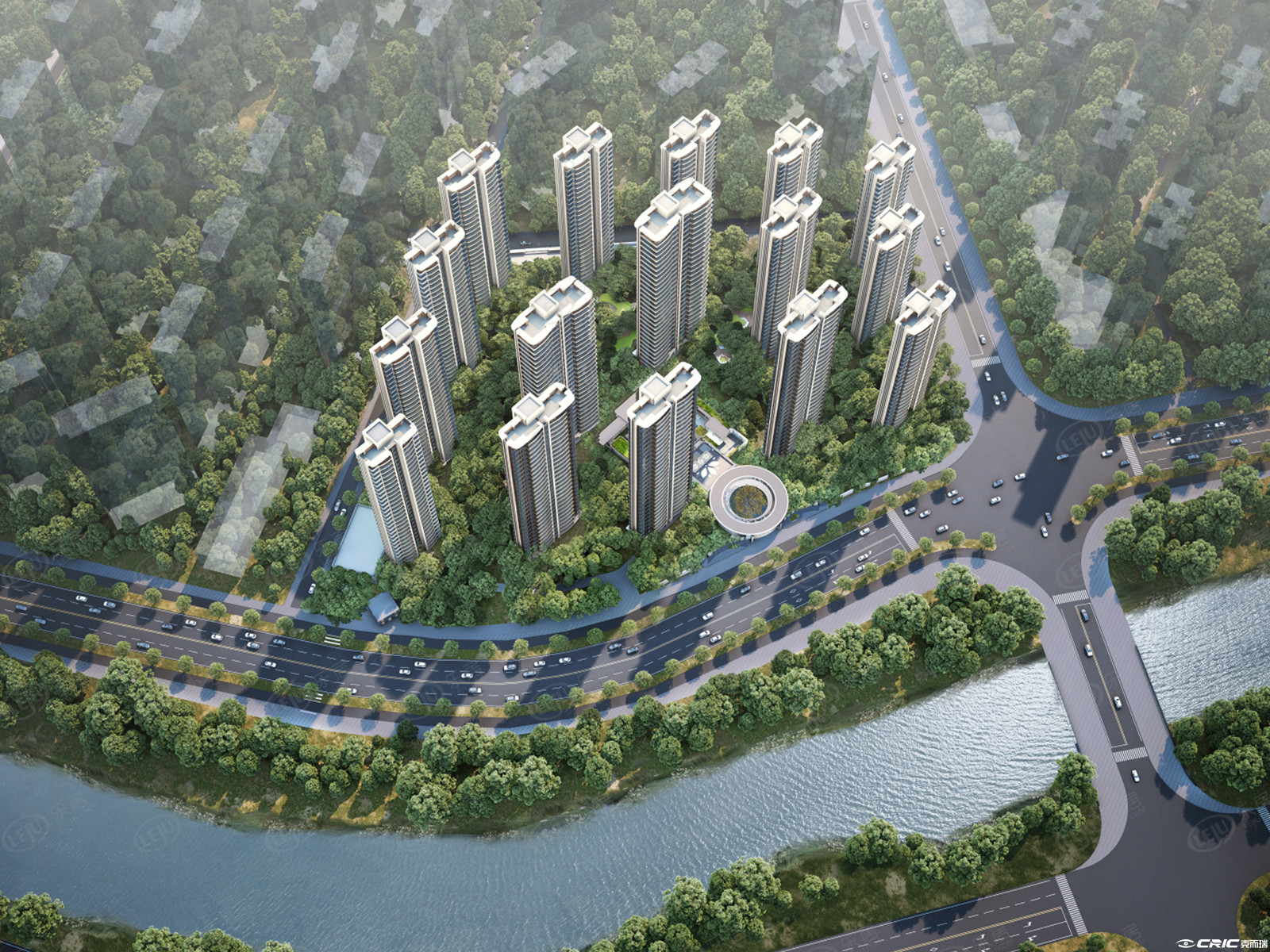 建总流花溪一期 效果图