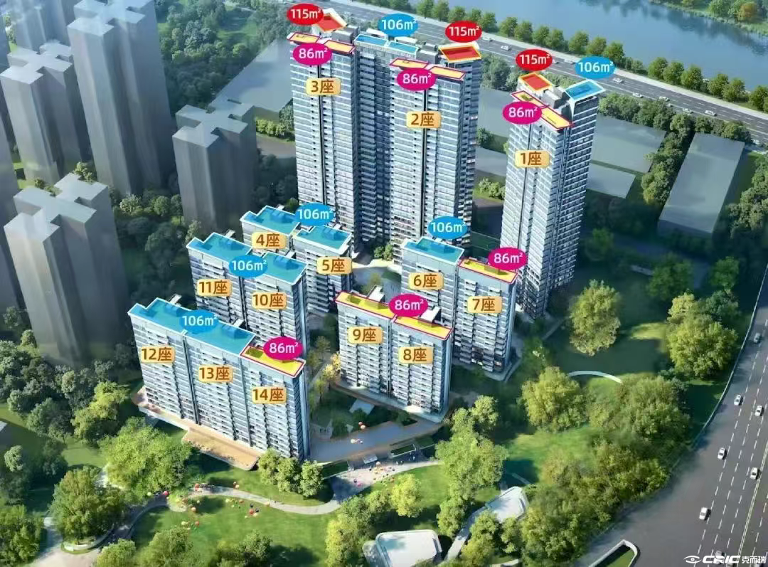  越秀星汇灯湖 效果图