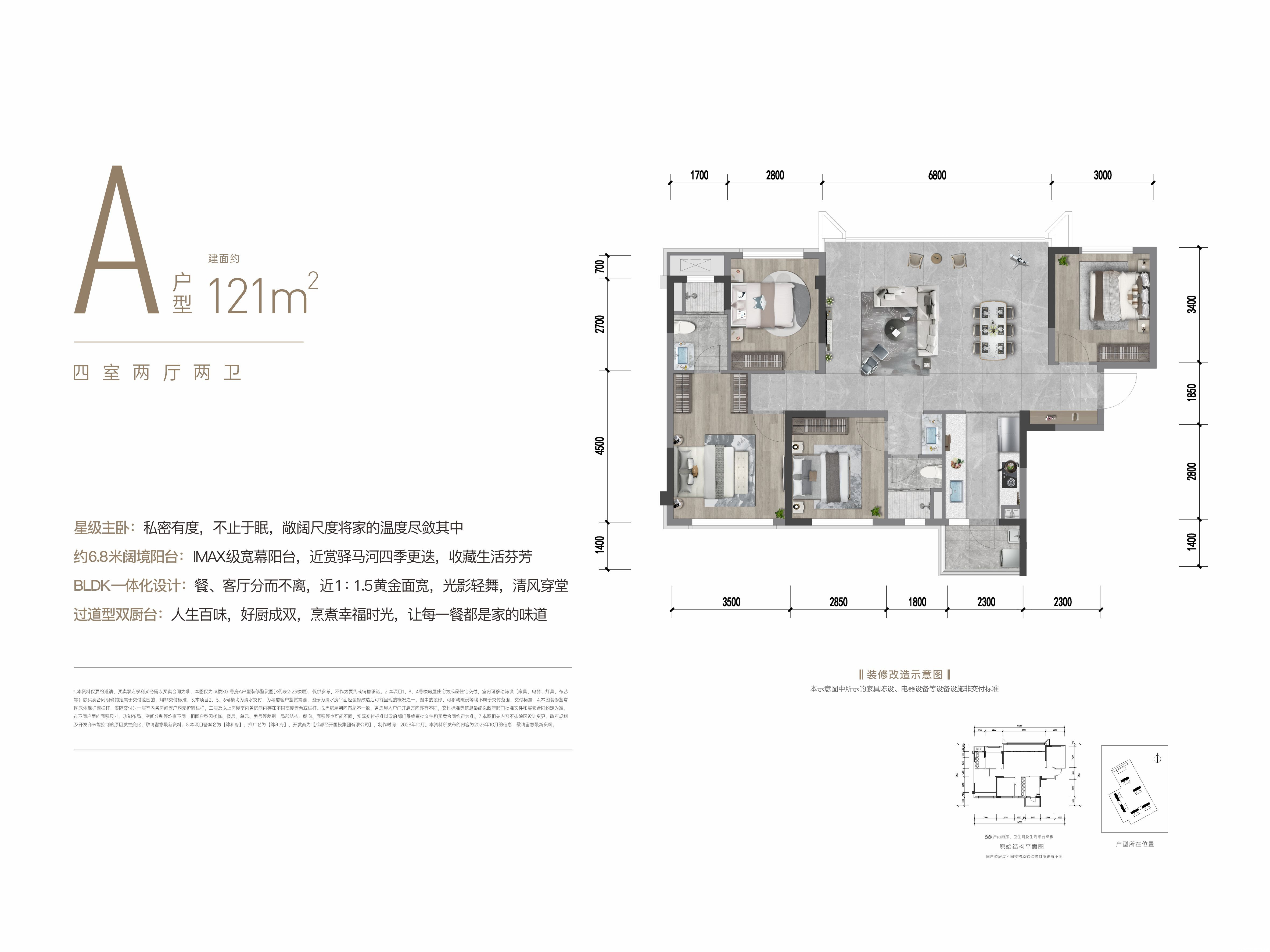 A户型-121㎡户型图