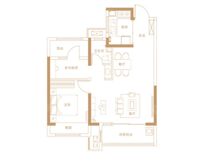 78 2-2-1户型图