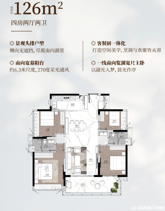 126㎡户型户型图