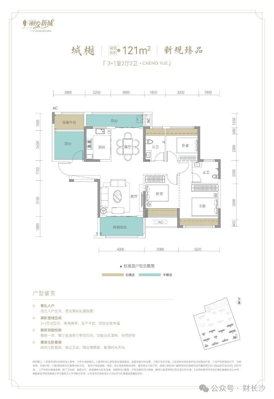 四期城樾 121㎡户型图