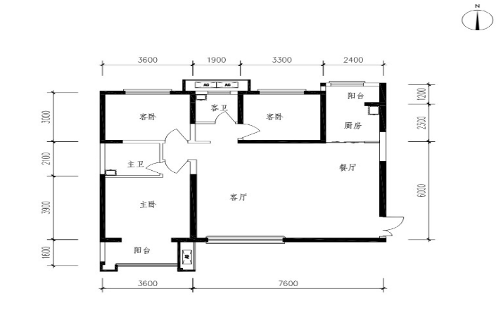 3B户型图
