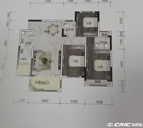 C105.53户型图