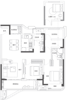 95㎡户型图